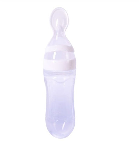 Biberón Alimentador de Silicona con Cuchara-Spoon Feeder Bottle