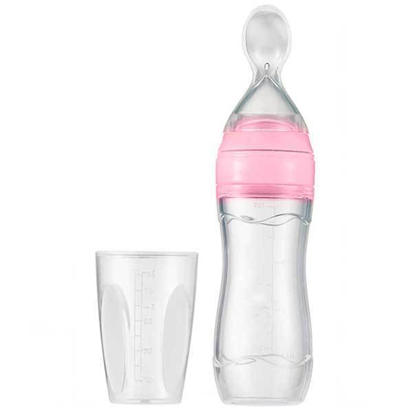 Biberón Alimentador de Silicona con Cuchara-Spoon Feeder Bottle
