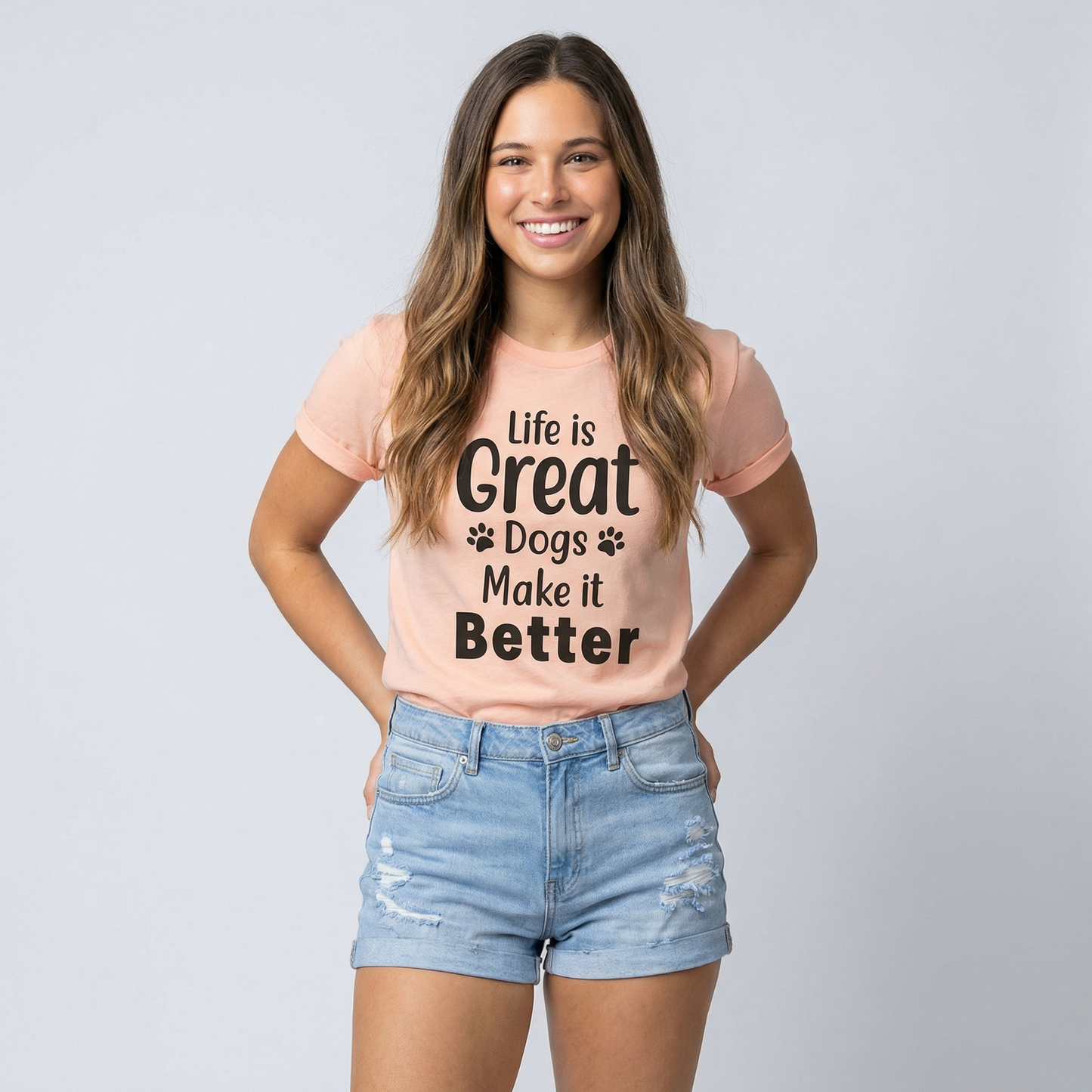 Camiseta "Life Is Great Dogs Make It Better" T-Shirt