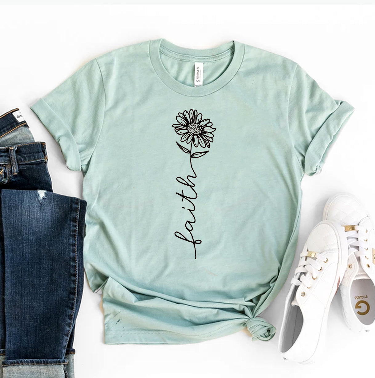 Camiseta Fe "Faith" T-shirt  – Mensaje Inspirador