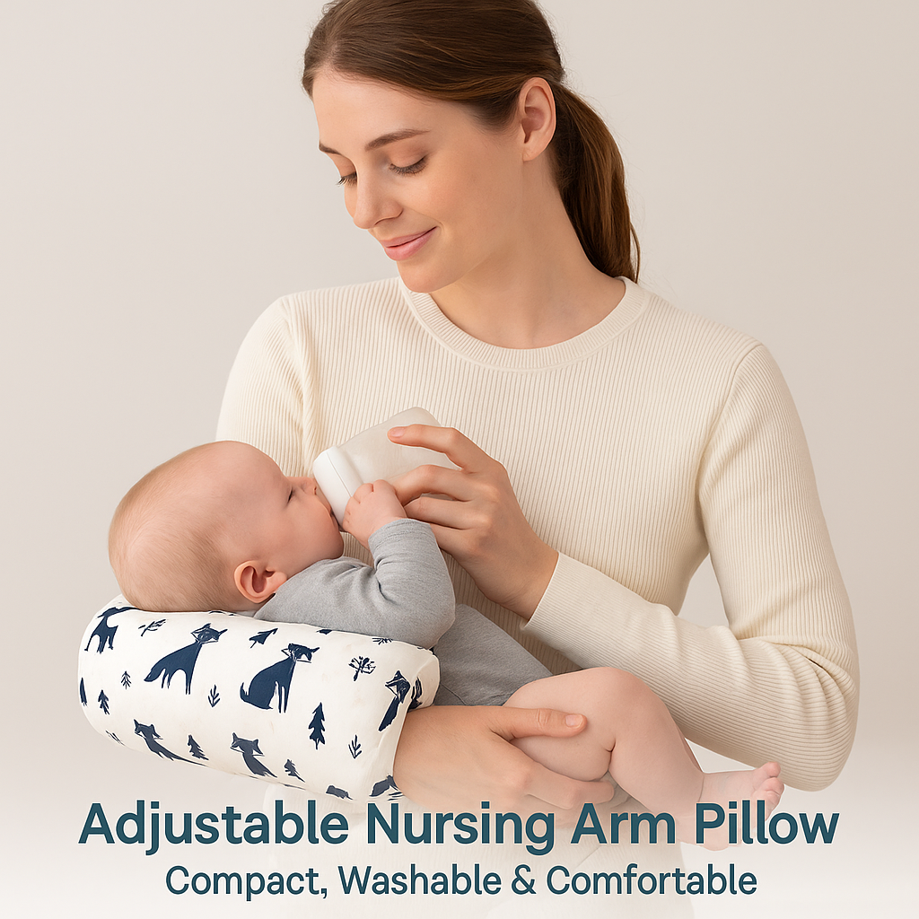Almohadilla de Brazo para Lactancia – Compacta, Ajustable y Lavable- Adjustable Nursing Arm Pillow – Compact, Washable & Comfortable