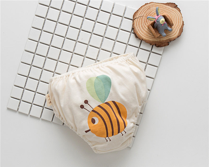 Ropa interior de algodón con estampado de dibujos animados para niñas│Baby Girl Cartoon Print Pattern Cotton Underwear