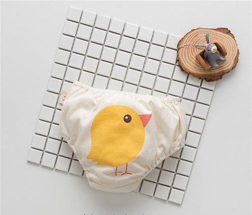 Ropa interior de algodón con estampado de dibujos animados para niñas│Baby Girl Cartoon Print Pattern Cotton Underwear