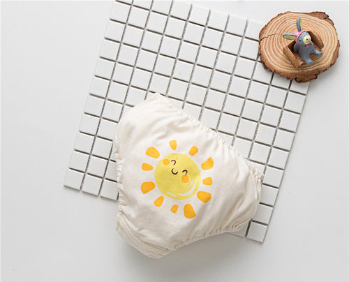 Ropa interior de algodón con estampado de dibujos animados para niñas│Baby Girl Cartoon Print Pattern Cotton Underwear