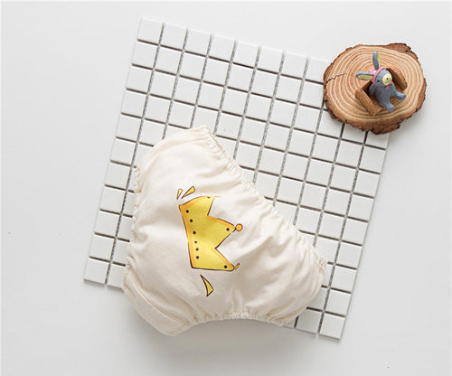 Ropa interior de algodón con estampado de dibujos animados para niñas│Baby Girl Cartoon Print Pattern Cotton Underwear