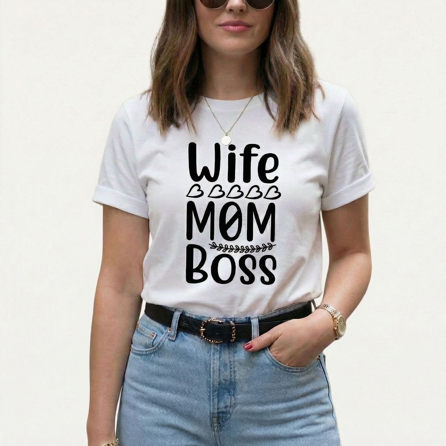 Camiseta Esposa.Mamá.Jefa "Wife Mom Boss” T-Shirt